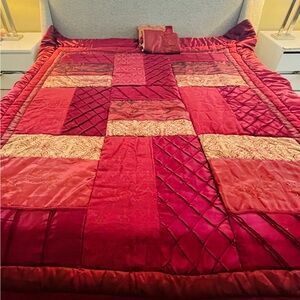 King size satin bedding